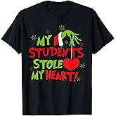 My Students Stole My Heart Christmas Holiday Teacher Pajamas T-Shirt