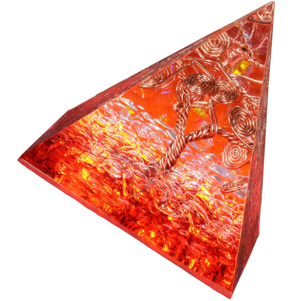 KYEYGWO Healing Stones Chakra Pyramids Center Pyraminds, Crystal Pyramid for Positive Energy Reiki Meditation Therapies โ image 1