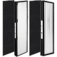 True HEPA E Size Replacement Filter,Compatible with Idylis FIL-GG-125 & IAP-GG-125,AC5250PT Replacement Filters Fit for Germ Guardian Air Purifier FLT5000 AC5000 Series Filter C,2 HEPA+2 Pre-filters