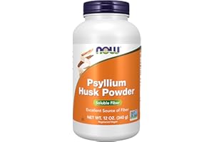 NOW Foods Supplements, Psyllium Husk Powder, Non-GMO Project Verified, Soluble Fiber, 12-Ounce