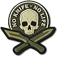 M-Tac Morale Patches No Knife No Life PVC 3D Military Tactical