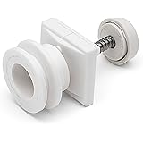 4 x Shower Door Rollers Joint Ball Grooved Sovereign Wheels/Runners 19mm L1