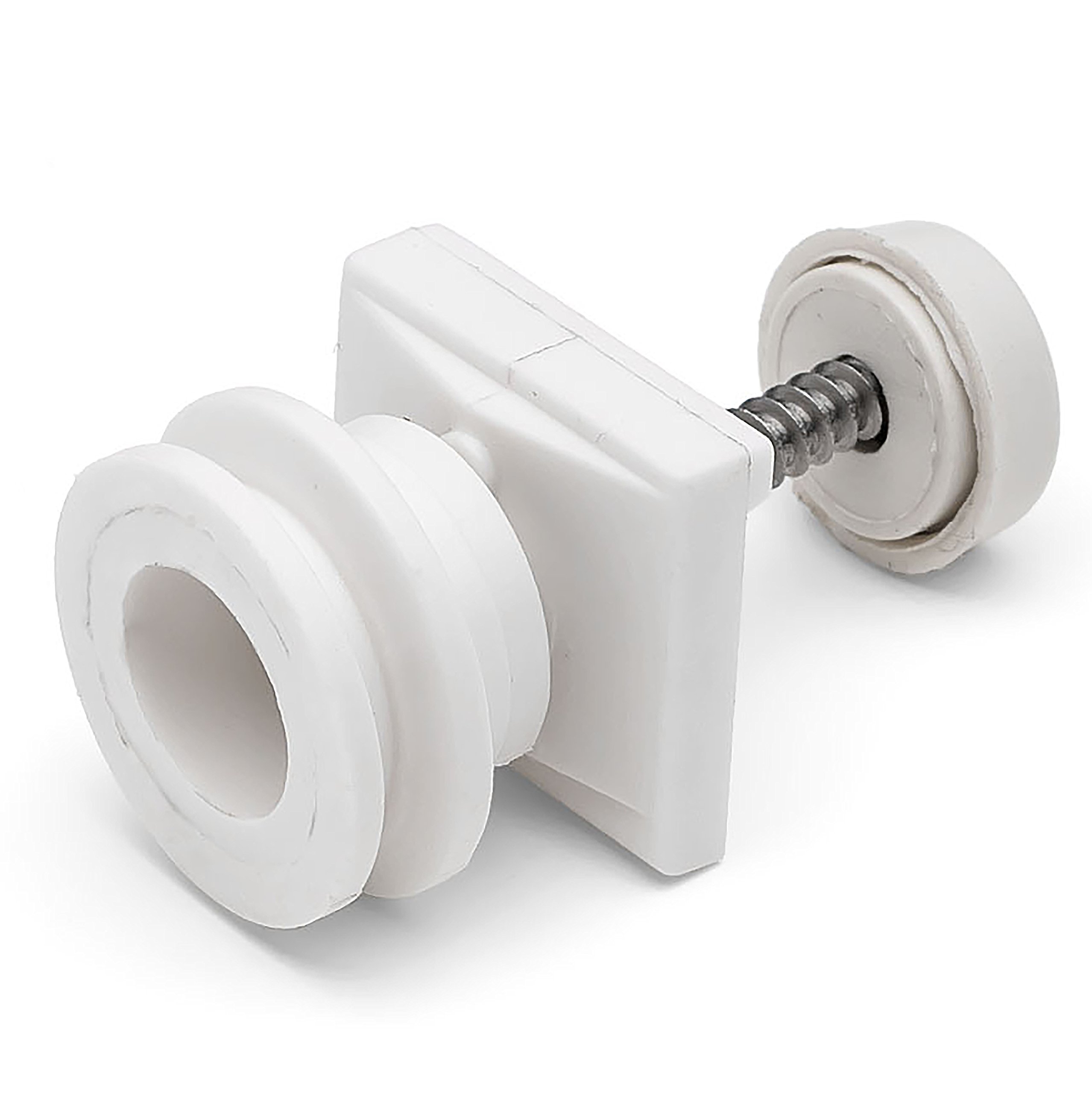 4 x Shower Door Rollers Joint Ball Grooved Sovereign Wheels/Runners 19mm L1