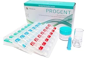 BOX O' MART Menicon Progent 7 Treatment Biweekly Gas Permeable Contact Lens Cleaner and DMV Scleral Lens Remover Inserter, Bundle of 2 Items 22 Piece Set