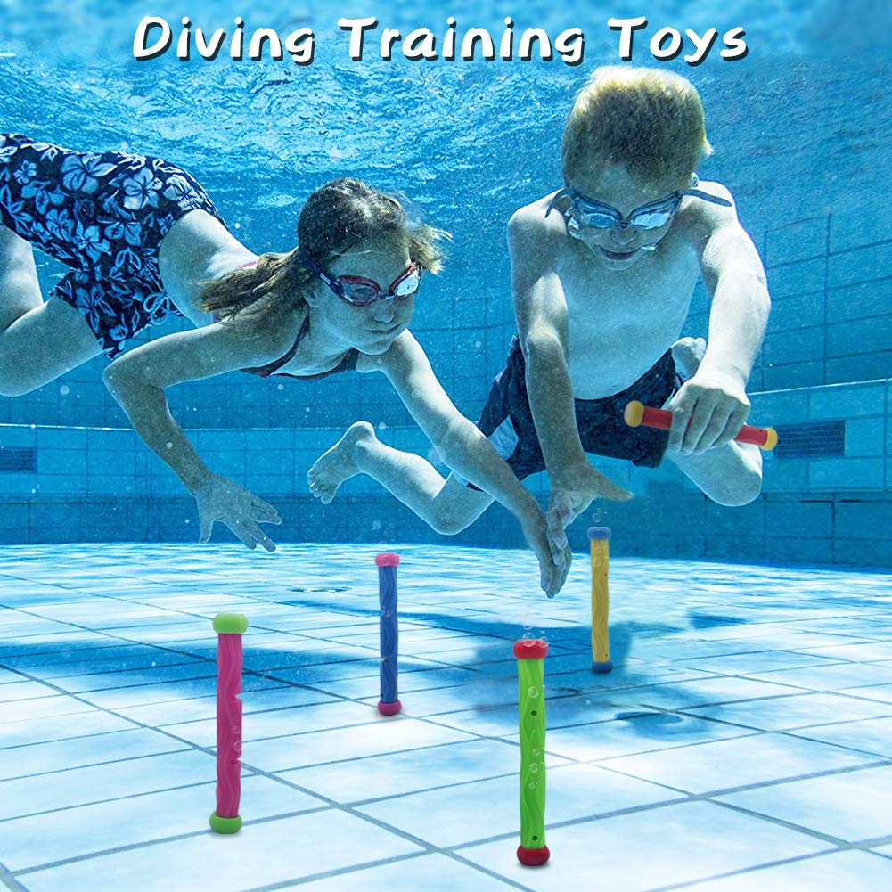 Tydow Swimming Pool Diving Sticks Toys Paddling Pool Water Beach Games For Age 5+
