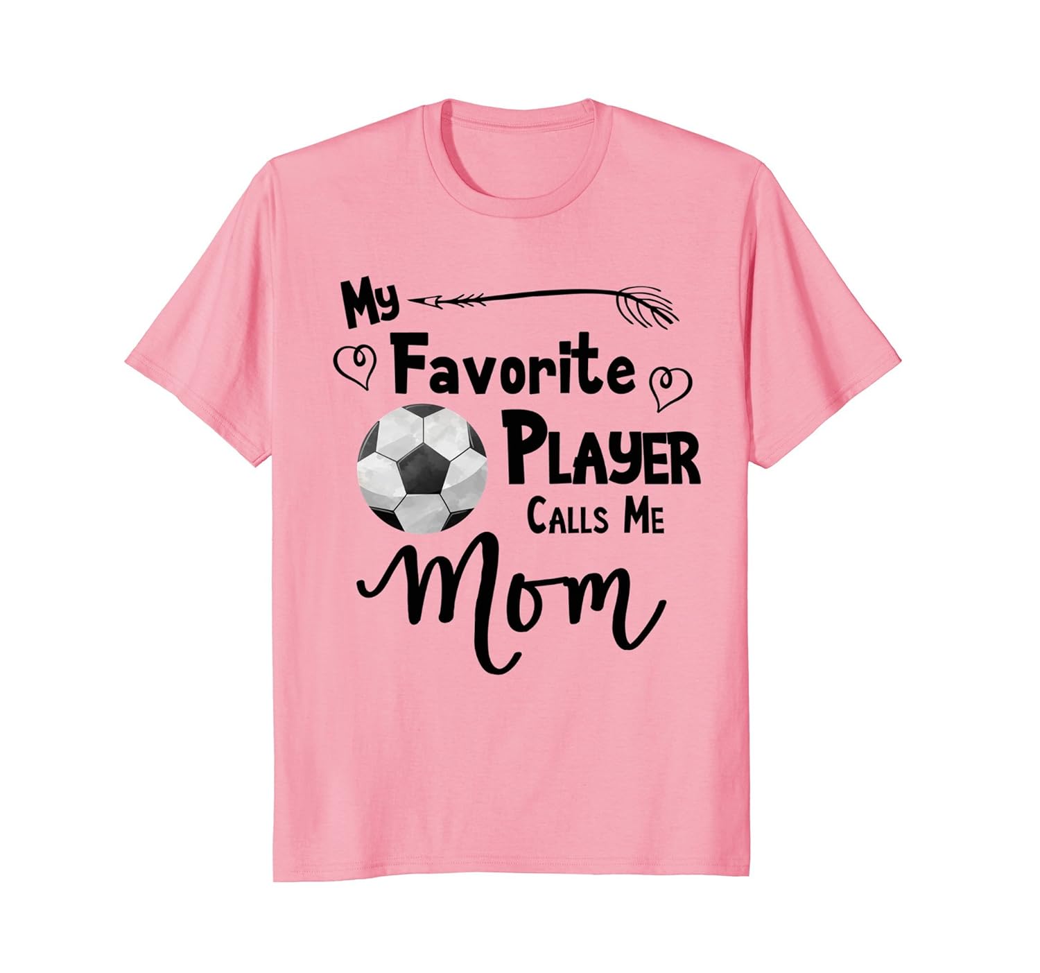 My Favorite Player Calls Me Mom T-Shirt Soccer Ball Shirt-anz