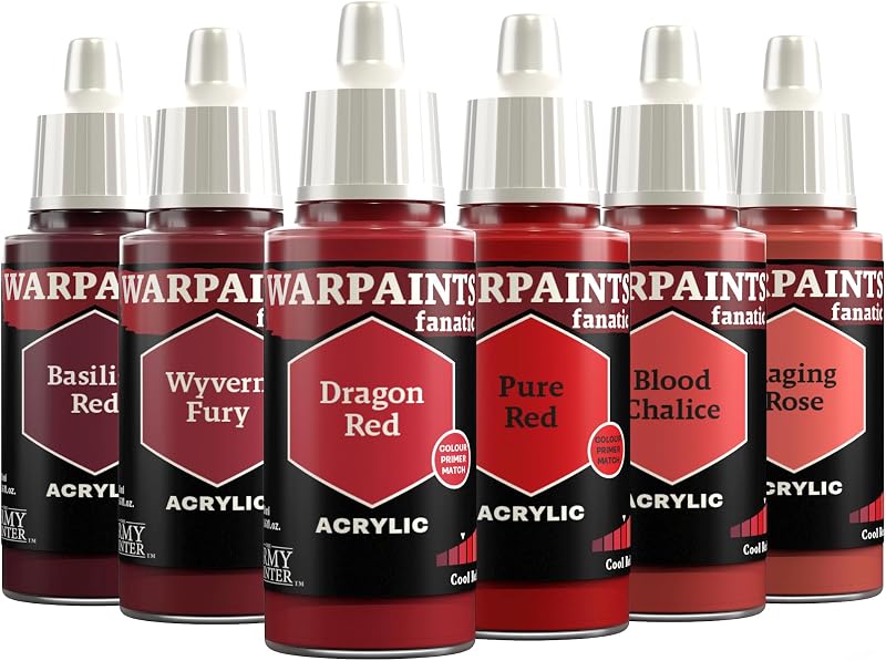 The Army Painter Warpaints Fanatic Flexible Triad Cool Reds 6 x 18 ml