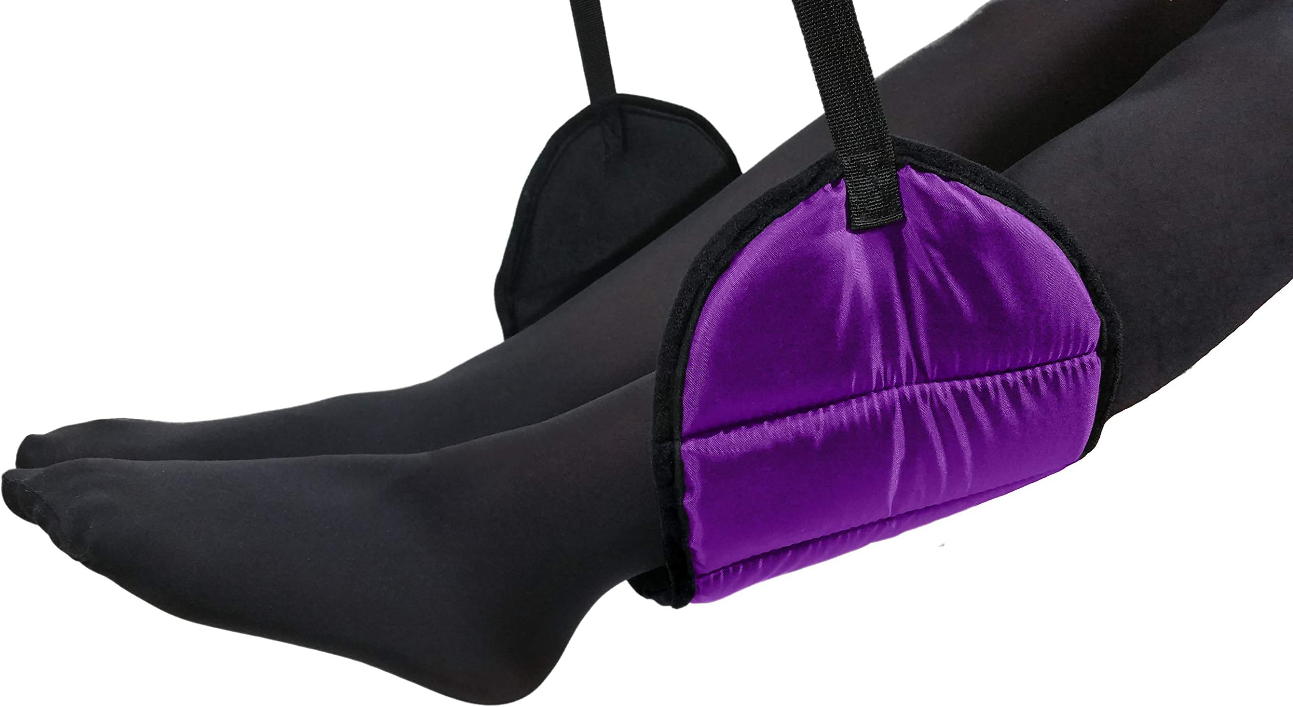 Sleepy Ride - Airplane Footrest Made with Premium Memory Foam - Airplane Travel Accessories - Tested and Proven to Prevent Swelling and Soreness - Provides Relaxation and Comfort (Purple)