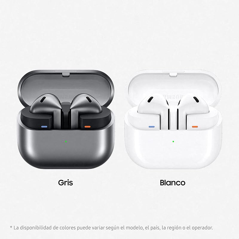 Carregador samsung galaxy buds3 + - fones de ouvido sem fio, cancelamento de ruído, bluetooth, áudio 360, cinza (versão em espanhol)