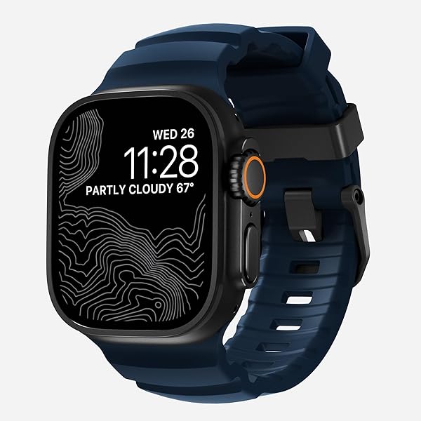 時計 NOMAD Rugged Band Apple Watch 49/45mm Amazon.com: NOMAD Rugged Band - 45mm | Silver Hardware