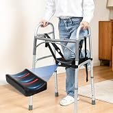 Knee Sling Attachment for Walker, Adjustable Leg Support Pads | Comfortable Ergonomic Leg Lift with Safety Pads, Fits Most Walkers, Supports Up to 300 lb
