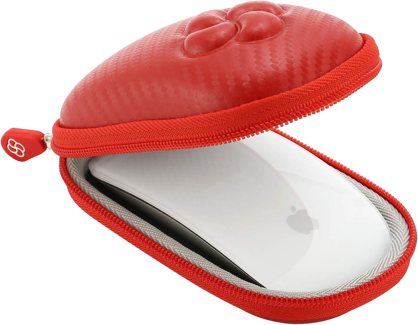 Koonice Travel Case Compatible for Apple Magic Mouse 1 and 2 [Red]- Premium Hard Shell Protection Carry Case