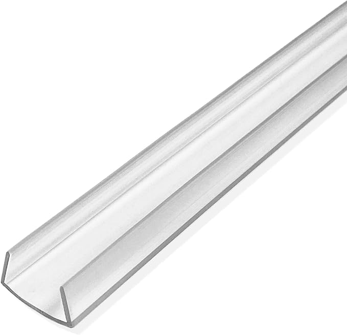 Edge Supply Plastic Edge Guard, 3/4 in X 36 in Lengths Clear Plastic U