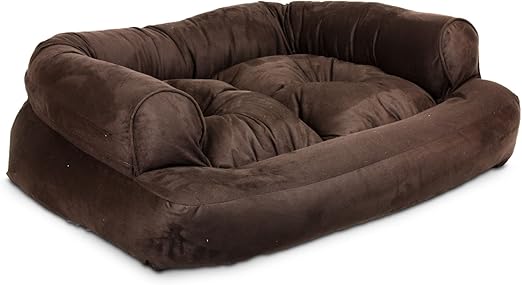 overstuffed luxury dog sofa