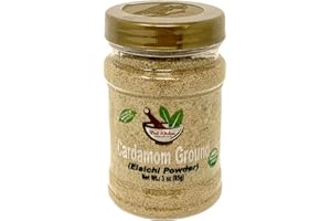 DESI KITCHEN AUTHENTIC INDIAN PRODUCTS Desi Kitchen Spices All Natural | Salt Free | Vegan | NON GMO | Indian Pure Green Cardamom Ground (Green Elaichi Powder) 3oz With Freshness and Aroma Guaranty