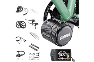 VARSTROM TSDZ8 48V750W Mid Drive Kit ,Upgraded 1056W Peak Power Torque Sensored Mid Drive Ebike Conversion Kit, Electric Bike Kit with Digital Display for 68-73MM Bottom Bracket Mountain Bike,Citybike,Tricycle