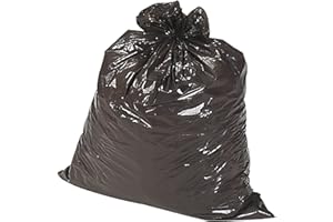 Genuine Joe GJO02147 2-Ply Low Density Can Liner, 10 Gallon Capacity, 23" Length x 24" Width x 0.60 mil Thickness, Black/Brown (Case of 500)