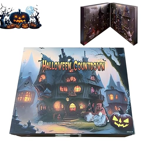 Halloween Countdown Calendar 2024, Advent Calendar Halloween Advent Calendar 2024, Countdown Calendar Wall Hanging Decoration Wall Hanging Calendar, Gnome Doll Advent Calendars 31 Day Countdown