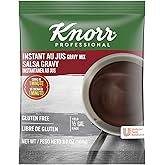 Knorr Professional Instant Au Jus Gravy Mix Gluten Free, No Artificial Flavors or Preservatives, No added MSG, Dairy Free, Colors from Natural Sources, 3.7 oz, Pack of 12