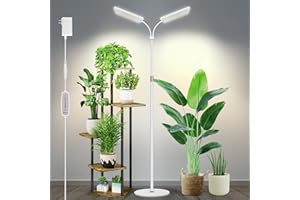 Wiaxulay Grow Lights for Indoor Plants, 306 LED Full Spectrum Plant Light with Stand, Height Adjustable 24-68 in for Growing 