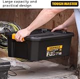 TOUGH MASTER 30L Storage Box Medium Durable Plastic Reinforced Lid Secure view 5