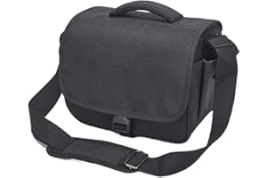 Compatible for Magcubic HY350max L018 Projector Shoulder Carry Bag Storage Bag with 2-3cm Thick Protective Layers(Black)