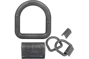 1/2" Weld-On Forged D Rings, Heavy Duty 12,000 lbs Break Strength, Rust-Preventive Oil Finish – Trailer, Truck, RV, ATV, Farm