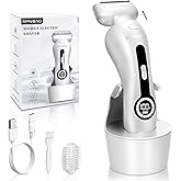 Electric Shaver for Women Electric Razor for Womens Bikini Legs Underarm Public Hairs Rechargeable Trimmer with Detachable Head Cordless Wet Dry Use