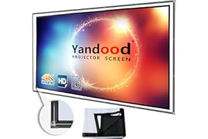 Foldable Projector Screen 100 inch with Combined Pole Frame 16:9 HD 4K Anti-Crease Black Backing Silver Portable Projection S