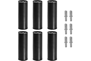 SKUEHOD 7 Inch Screw in Thick Metal Bed Legs Replacement, Heavy Duty Bed Frame Support Legs for Adjustable Bed Base Set of 6
