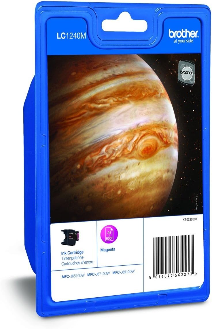 Brother LC-1240M Magenta Ink Cartridge High Yield Single Pack Original Ink