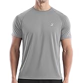 Roadbox Men's Rash Guard Short Sleeve, UPF 50+ UV Sun Protection Swim Shirts, Quick Dry Lightweight Water Surf Beach T-Shirt