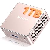 GEEKOM A5 Mini PC, AMD Ryzen 5 7430U, 16GB Upgradable RAM, 1TB SSD | Business Agentic AI Desktop Computer, NVMe PCIe 4.0 SSD, 8K, SD Card Slot, 6 USB, 3-Year Coverage, Home Office Media Server