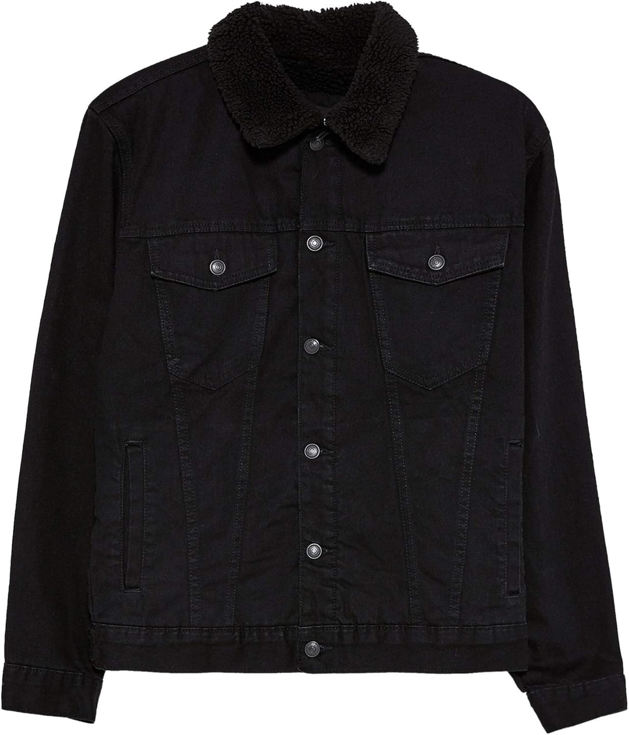 Zara Men Denim Jacket With Faux Shearling 5575 310 800 At Amazon