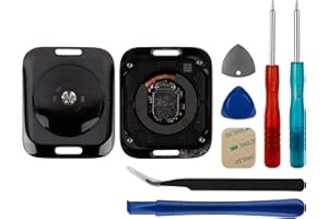SWARK Back Cover Glass Heart Rate Part Connector Compatible with Apple Watch SE 40mm with Tools(Only for GPS)