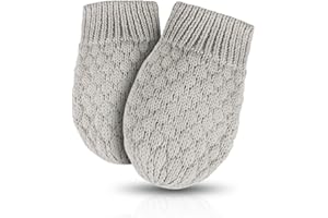 Bamery Warm Baby Knitted Gloves Cotton Toddler Mittens For Boys Girls Winter Infant Mitts 0-3 Years