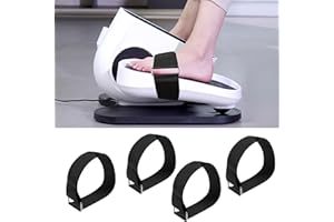 MAGJIUKE Ellipse Leg Exerciser Machine Pedal Straps, Leg Exerciser While Sitting Pedal Straps，Desk Ellipse Pedal Exerciser Pedal Straps, Exercixer for Seniors Fitness Home Sports Accessories 4 Pcs