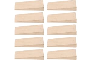 LAPYAPPE 10pcs Thin 1.3cm Wooden Handle Wedges for Axe and Hammer Repair, Small Wood Hammer Accessory