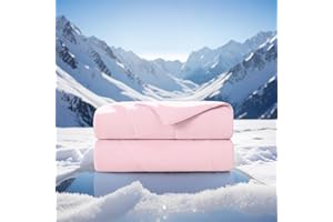 Regency Heights Cooling Comforter Twin Size, Summer Cooling Blanket for Hot Sleepers Night Sweats, Q-Max>0.4, Breathable, Soft and Lightweight Comforter for All-Season, Machine Washable, Pink