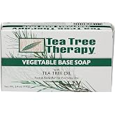 Tea Tree Therapy Pack of 8 x Vegetable Base Soap with Tea Tree Oil - 3.9 oz8