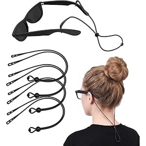 4 Pack Premium Silicone Eyeglass Straps for RayBan Meta Glasses Gen 1&2 | Meta Fury/Adventurer/Blayzer/Scriber/Display/Oakley