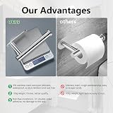 YUET Chrome Wall Mounted Toilet Roll Holder SUS 304 Self Adhesive No Drilling view 8