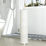 niffgaff Free-Standing Toilet Roll Holder, Stainless Steel Storage Stand view 6
