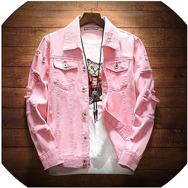 amazon pink denim jacket
