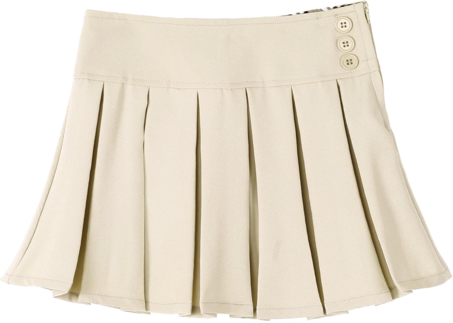 Bienzoe Girl's Classical Pleated School Uniform Dance Skirt: Clothing