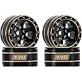 INJORA 1.0" Brass Beadlock Wheels for TRX4M SCX24 1/24 1/18 RC Crawler Upgrade