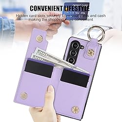XIMAND for Samsung Galaxy Z Fold 5 Wallet Case with