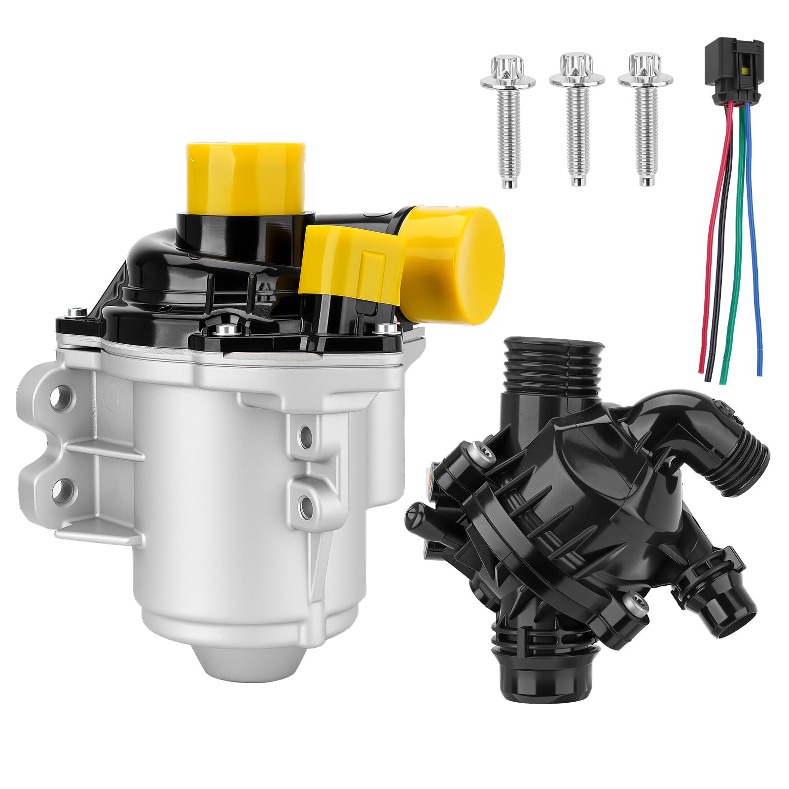 Photo 1 of 11517632426 Electric Water Pump & 11537601158 Thermostat Compatible with BMW 135i 135is 335i 335is 335i xDrive X1 X5 X6 3.0L L6 N55 Engine Replace#11517563659 11517588885 11519455978