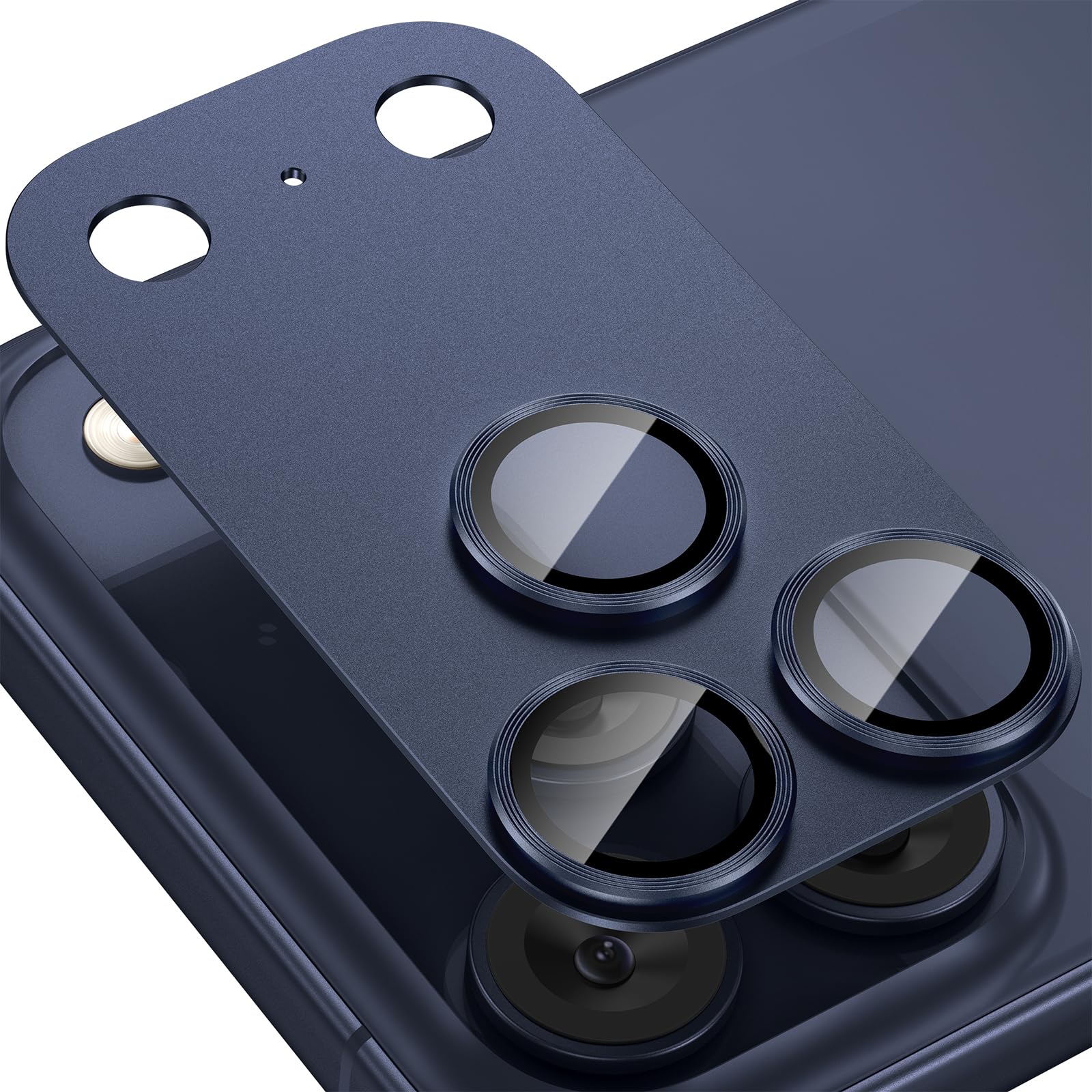 Photo 1 of Tensea for iPhone 17 Pro Camera Lens Protector, Metal Aluminum Alloy Tempered Glass Cover Camera Screen Protector Accessories, Case Friendly