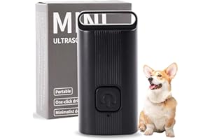 BIGCAGO FOTN Portable Ultrasonic Dog Bark Deterrent - Rechargeable Anti-Barking Device with 21ft Range, Safe for Humans & Dogs, Non-Shock Training Tool to Stop Barking/Jumping (Indoor/Outdoor)